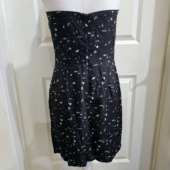 BCBGGeneration Strapless Galaxy Print Dress – Butterfly Front – Size 8 – NWOT - Picture 6 of 11